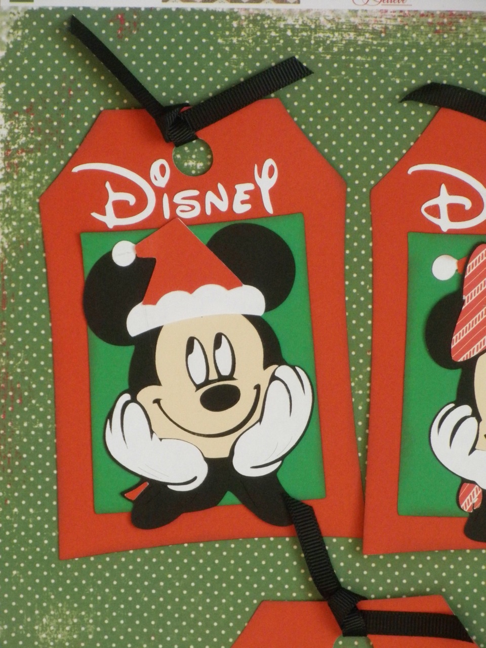 Cricut Crazy Scrapper Disney Christmas tags!