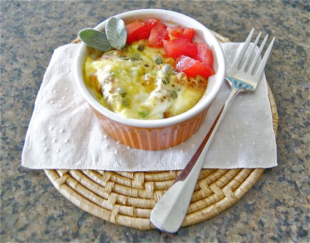 Day 291 Sage and Ham Baked Eggs 365 Days of Baking