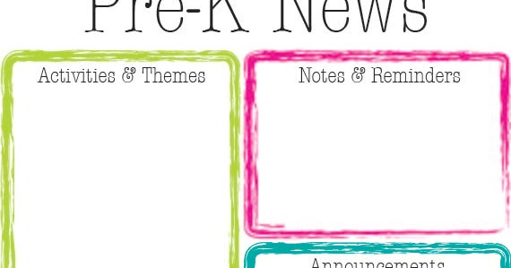 prek newsletters prek newsletters