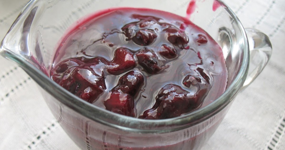 The Messy Apron Blueberry Rhubarb Sauce