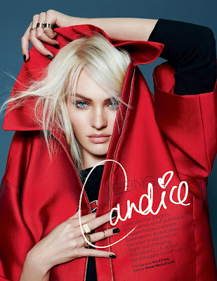 Candice Swanepoel "Elle" UK Magazine December 2013