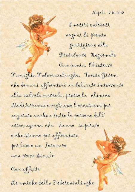 Obiettivo Famiglia Federcasalinghe Tanti Auguri Di Pronta Guarigione