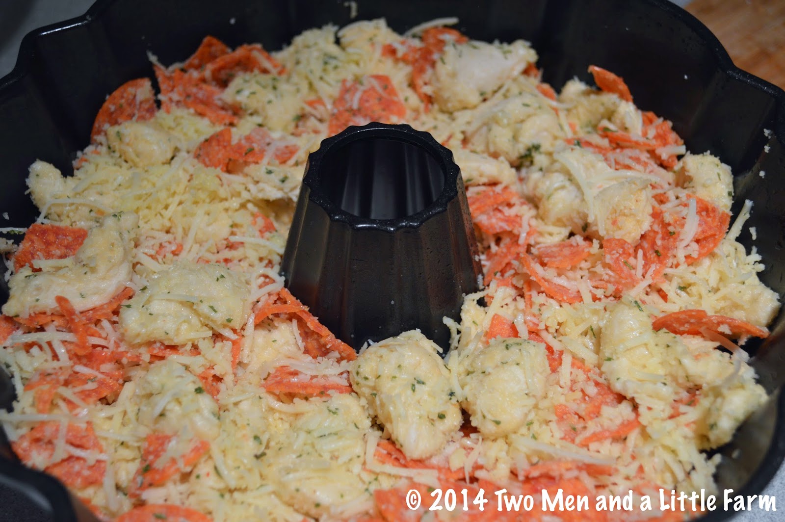 Two Men and a Little Farm PULL APART PIZZA BREAD RECIPE