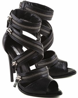 Schutz colecao outono inverno 2014 sandália grunge preta com ziper Schutz colecao outono inverno 2014 sandália grunge preta com ziper