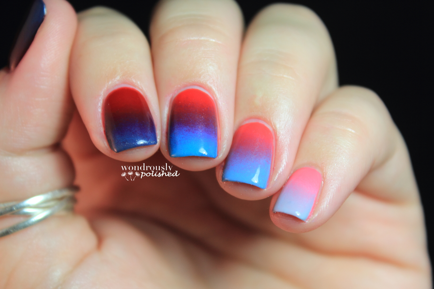 Holographic Twilight Gradient Nails - wide 1
