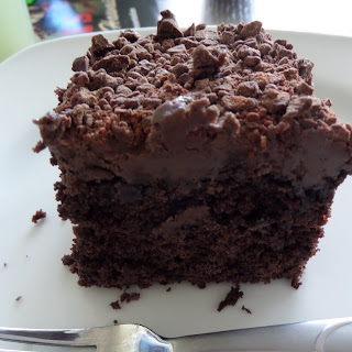 Special Dark Mocha Chip Cake:  A moist dark chocolate cake with a creamy mocha frosting topped with chopped chocolate chips.