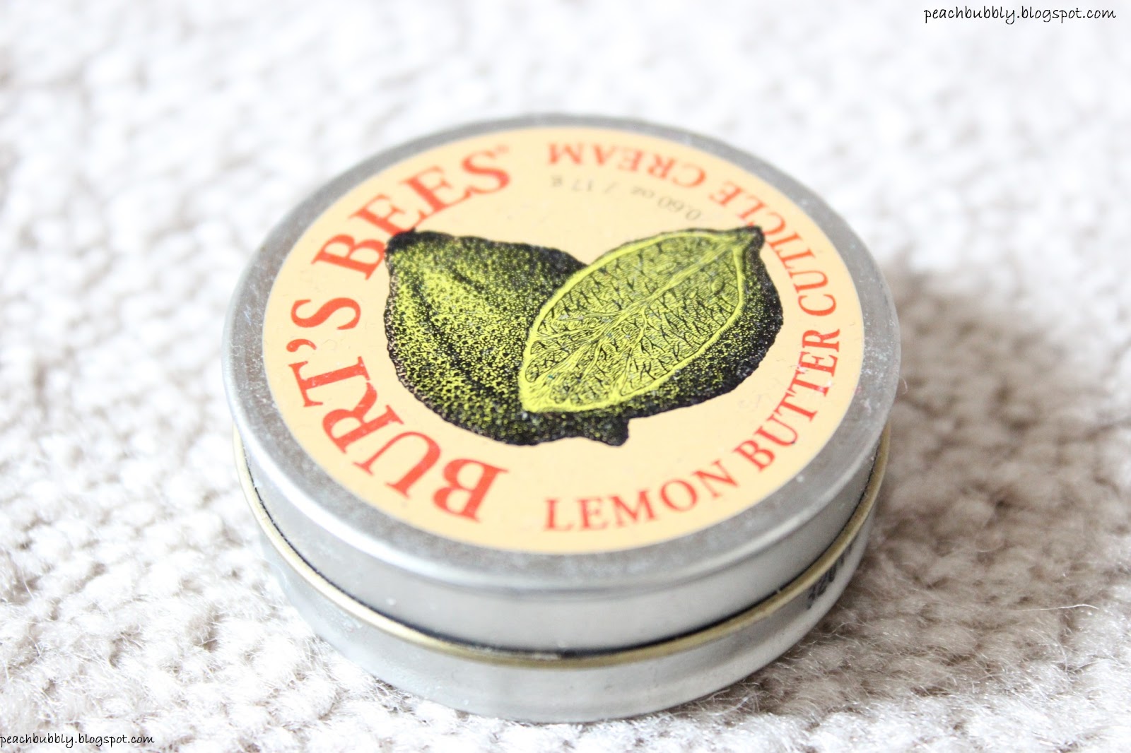 peachbubbly Burt's Bees Lemon Butter Cuticle Cream Review