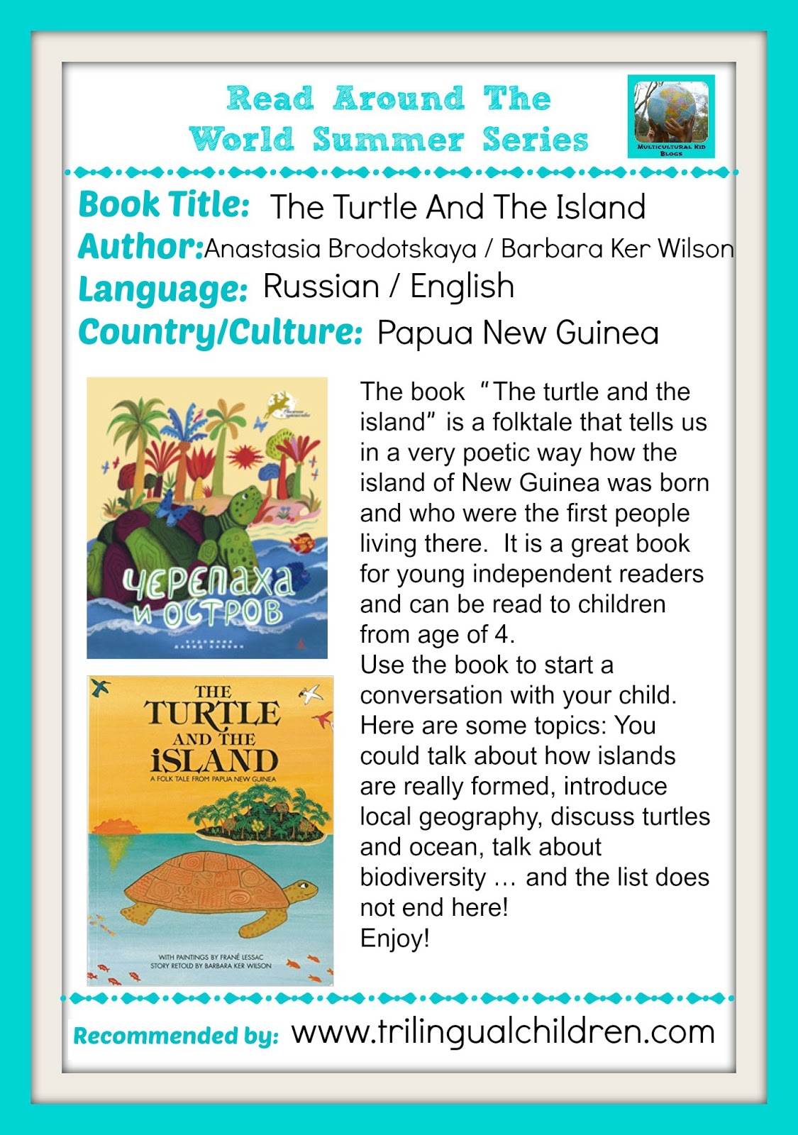 Good Reads: Great conversation starter - folktale from New Guinea “The