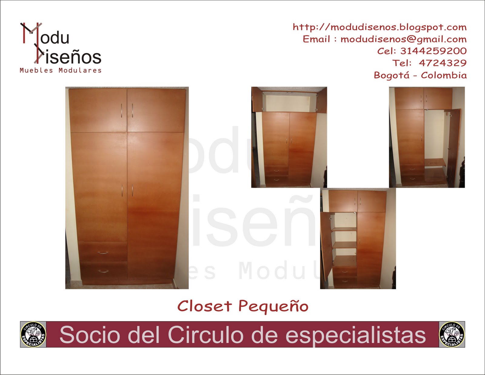 ModuDiseños Closet Pequeño ModuDiseños Closet Pequeño