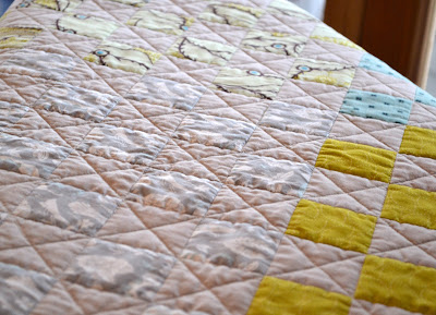 Gender neutral baby quilt