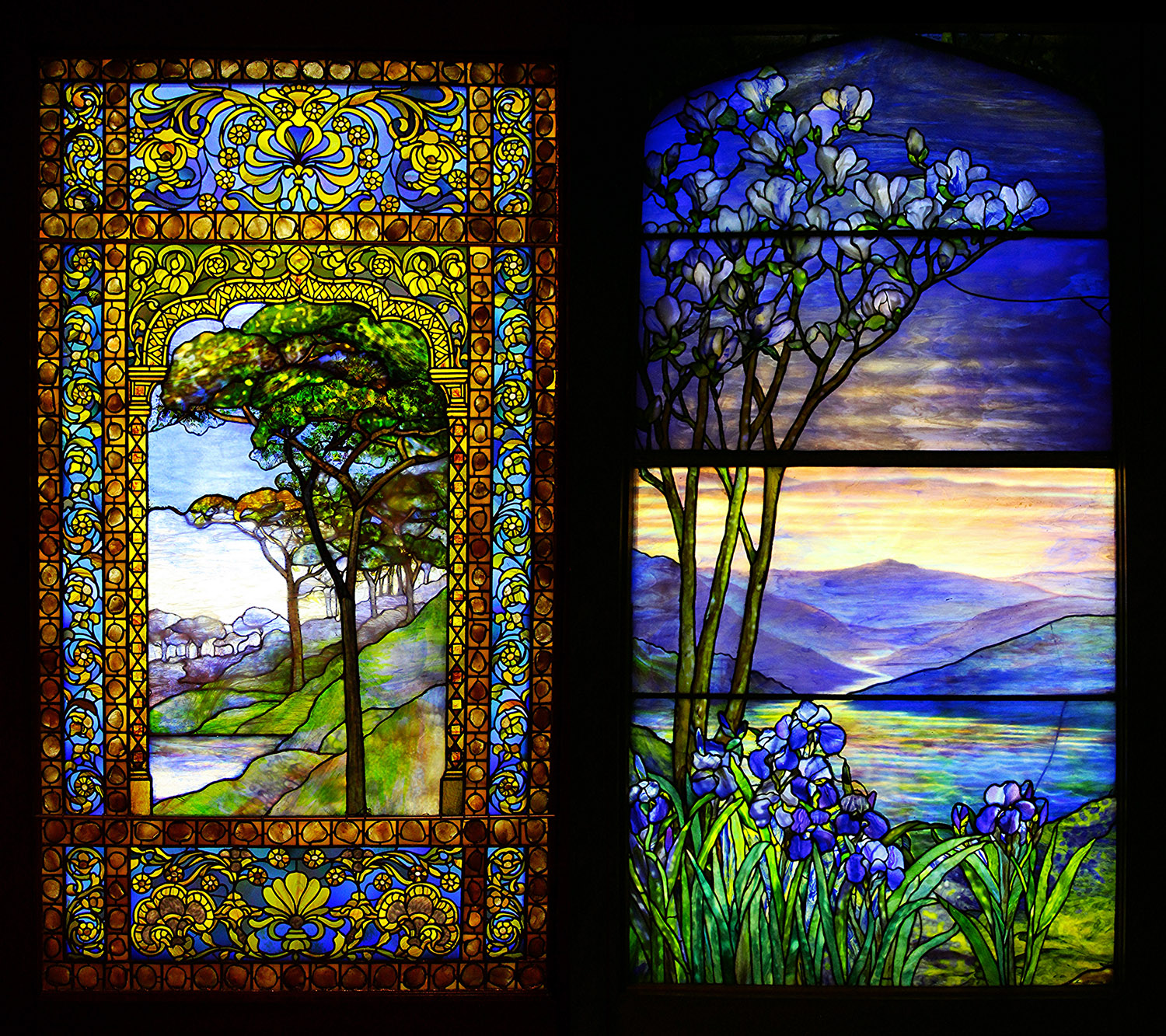 Collection 96+ Pictures Free Stained Glass Patterns Landscapes Superb