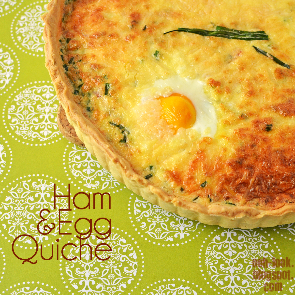 Ooh, Look...: Ham Egg Quiche with homemade shortcrust pastry