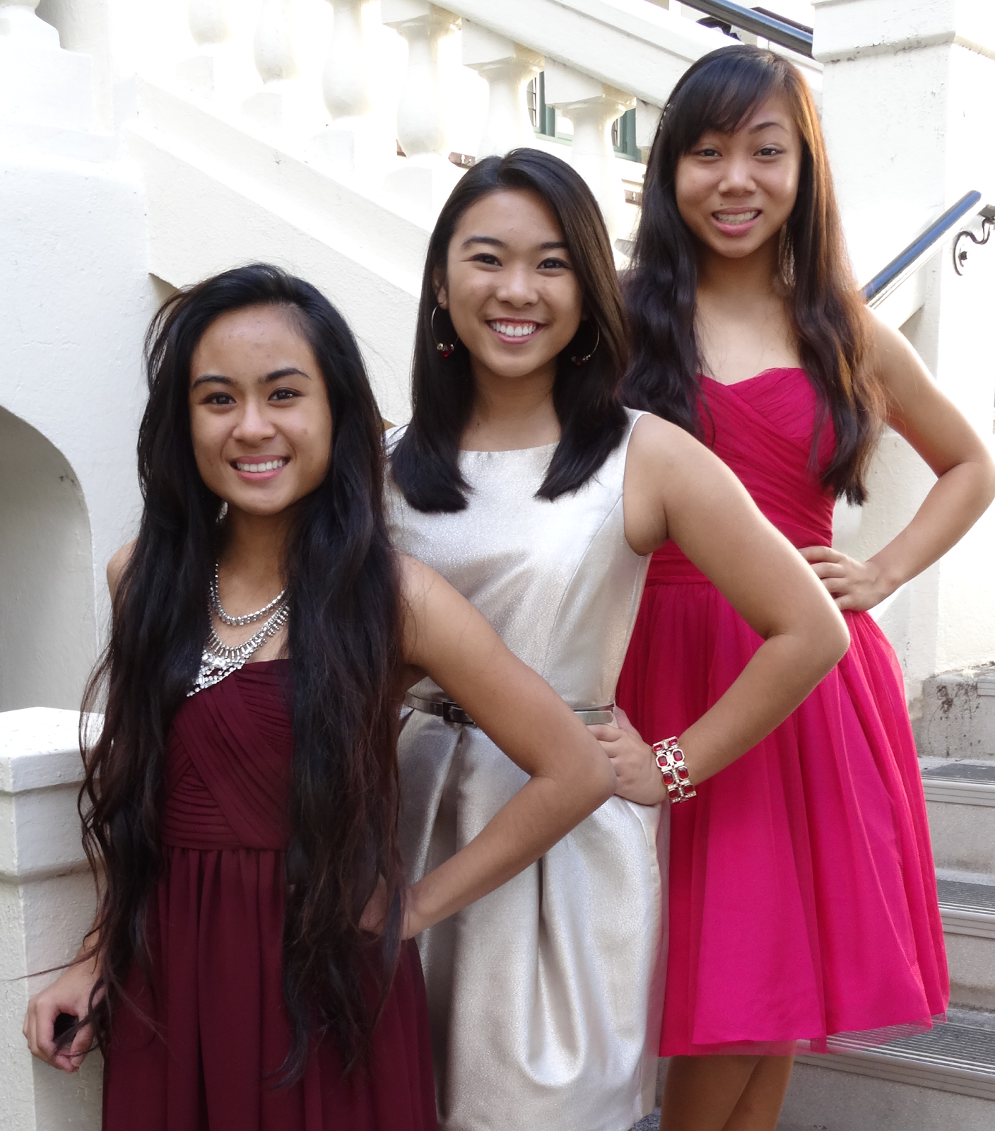 Angelyn Tabalba, Angelique Racpan, and Megan Garcia Distinguished Young Women
