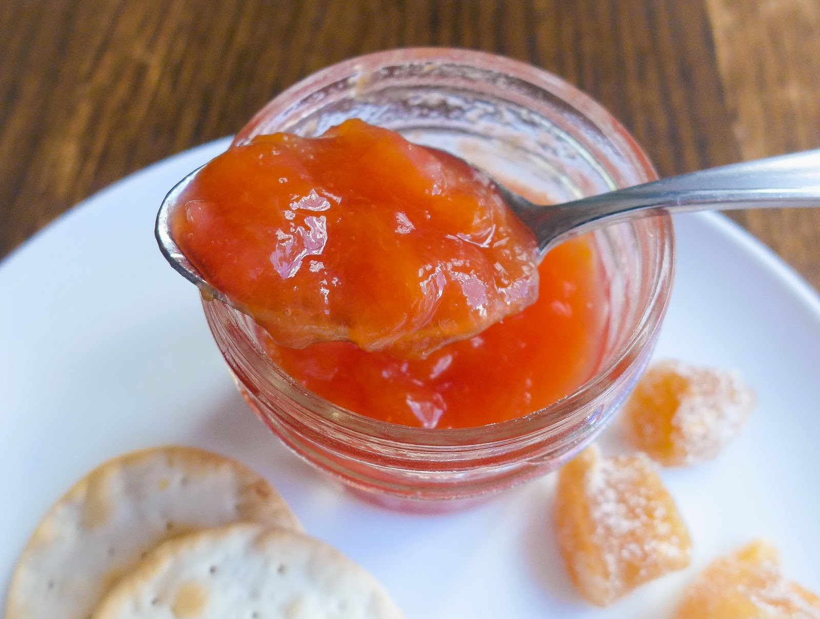 Dimples & Delights Peach & Plum Ginger Jam