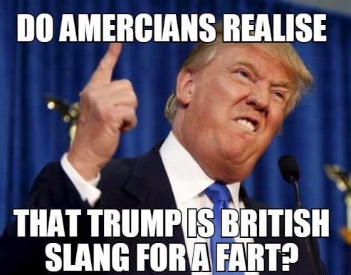 Image result for trump meaning fart