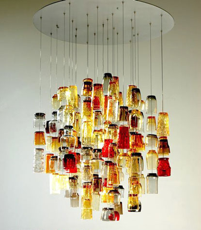 How to Recycle: Creative Recycled Chandeliers