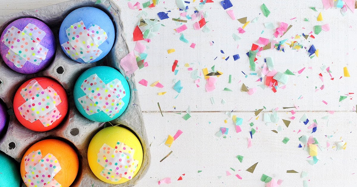 diy confetti filled easter eggs
