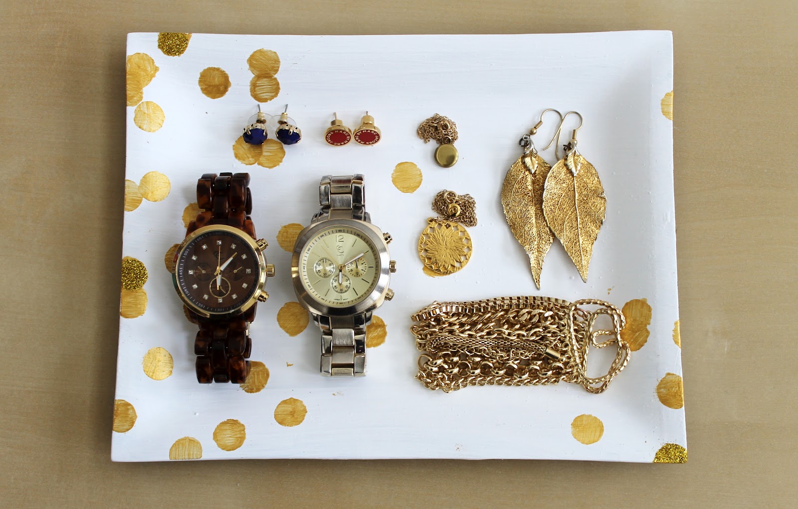 BEAUTY & THE BEARD Kate Spade Inspired DIY Jewelry Tray