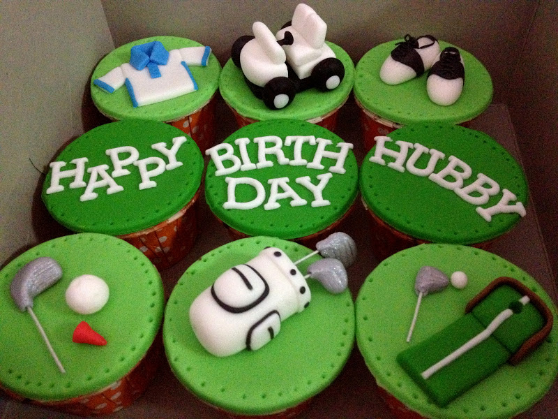 Oven Creations Golf Theme Birthday Cupcakes
