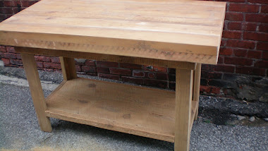 #7-2 Kitchen Island - Wooden Kitchen Island