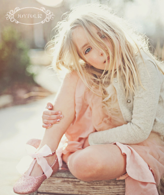 Joyfolie Genevieve pink glitter kid shoes