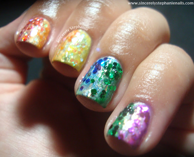 31 day nail art challenge rainbow