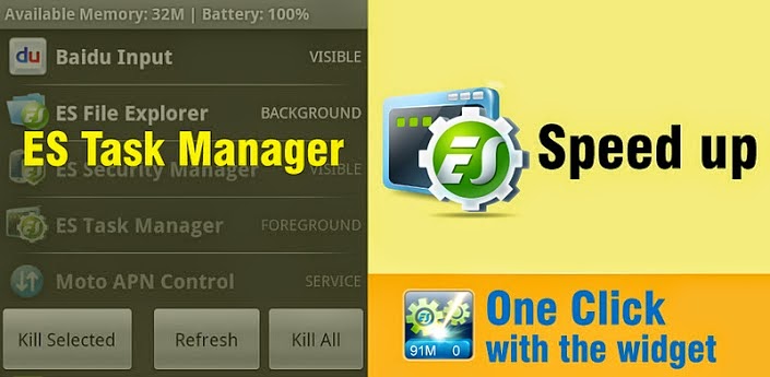 برنامج es task manager 2014 لزيادة من سرعة هواتف الاندرويد برنامج es task manager 2014 لزيادة من سرعة هواتف الاندرويد