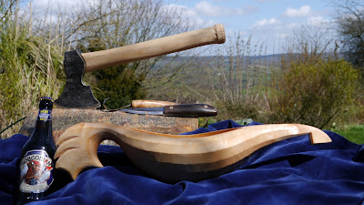 spoon carving, kuksa carving