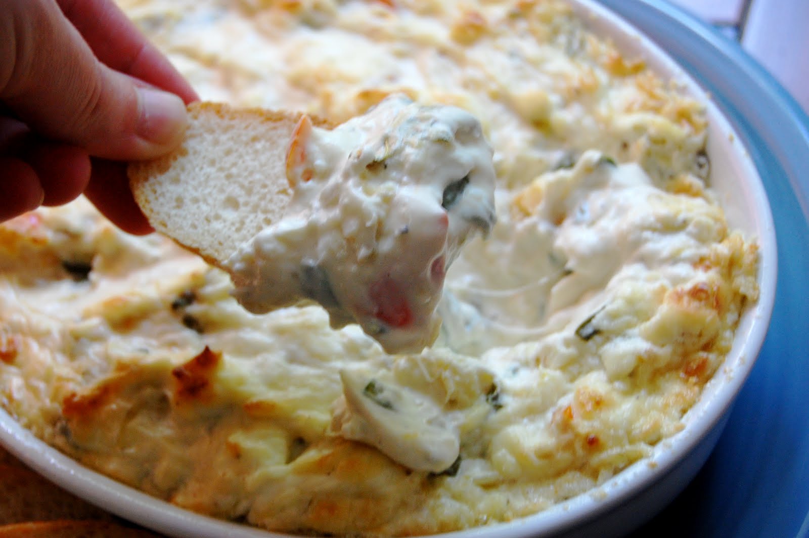 Emily Can Cook Jazzed Up Garlic Artichoke Dip