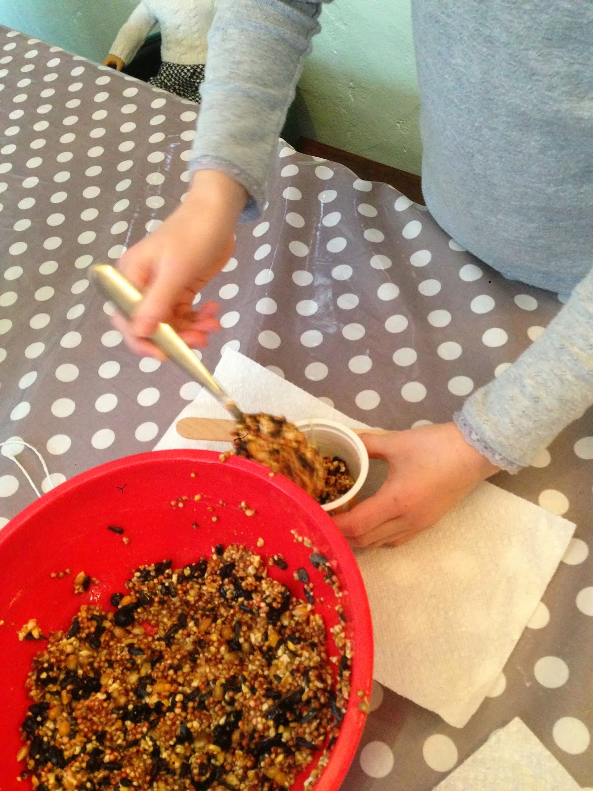 The Blue Barn Yogurt Pot Bird Feeders