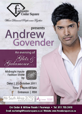 2012 | Mr World | South Africa | Andrew Govender FTV+Andrew+Govender