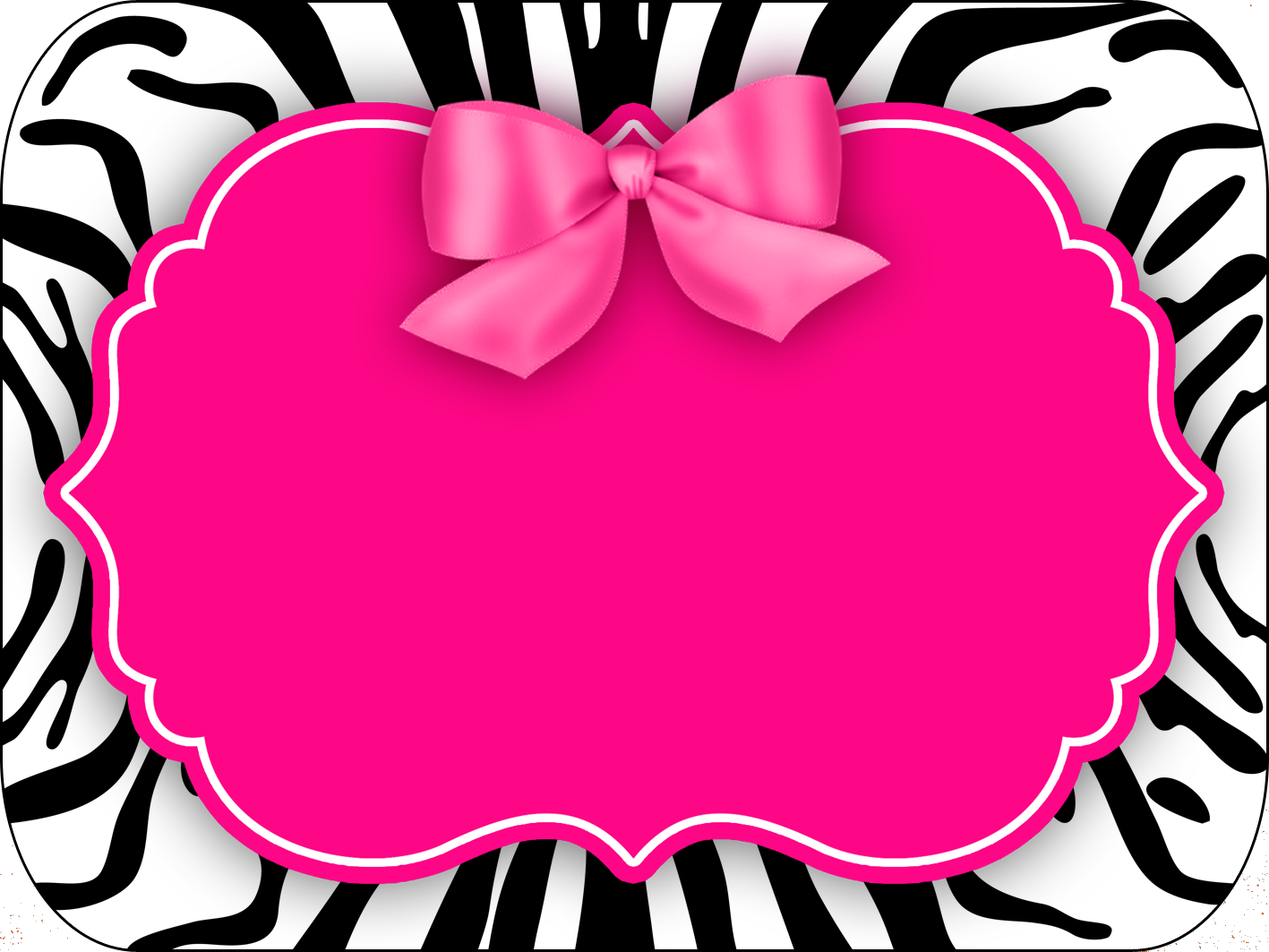 Zebra and Pink Free Printable Candy Bar Labels. Oh My Quinceaneras!