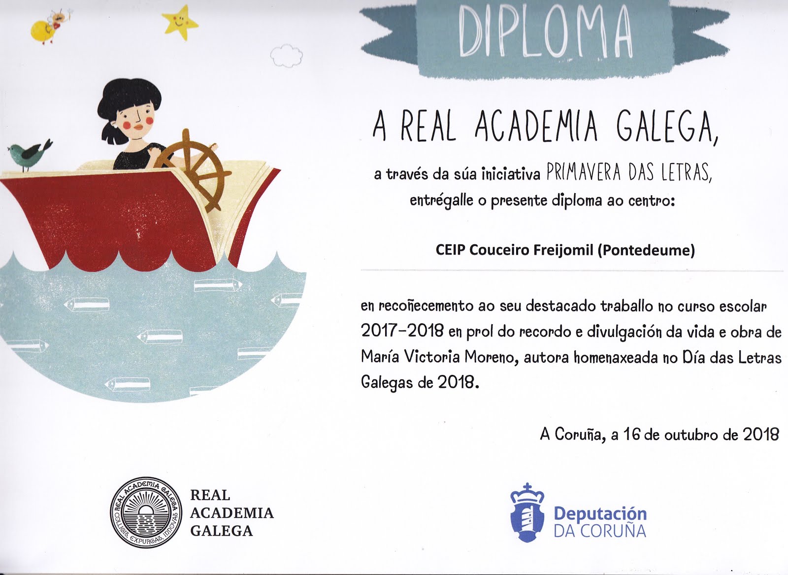 DIPLOMA REAL ACADEMIA GALEGA