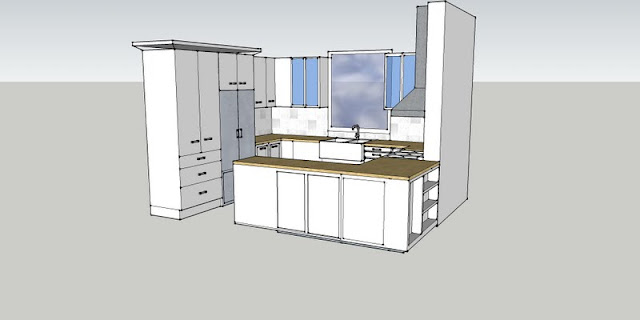 how to design a french kitchen on a budget with google sketch up