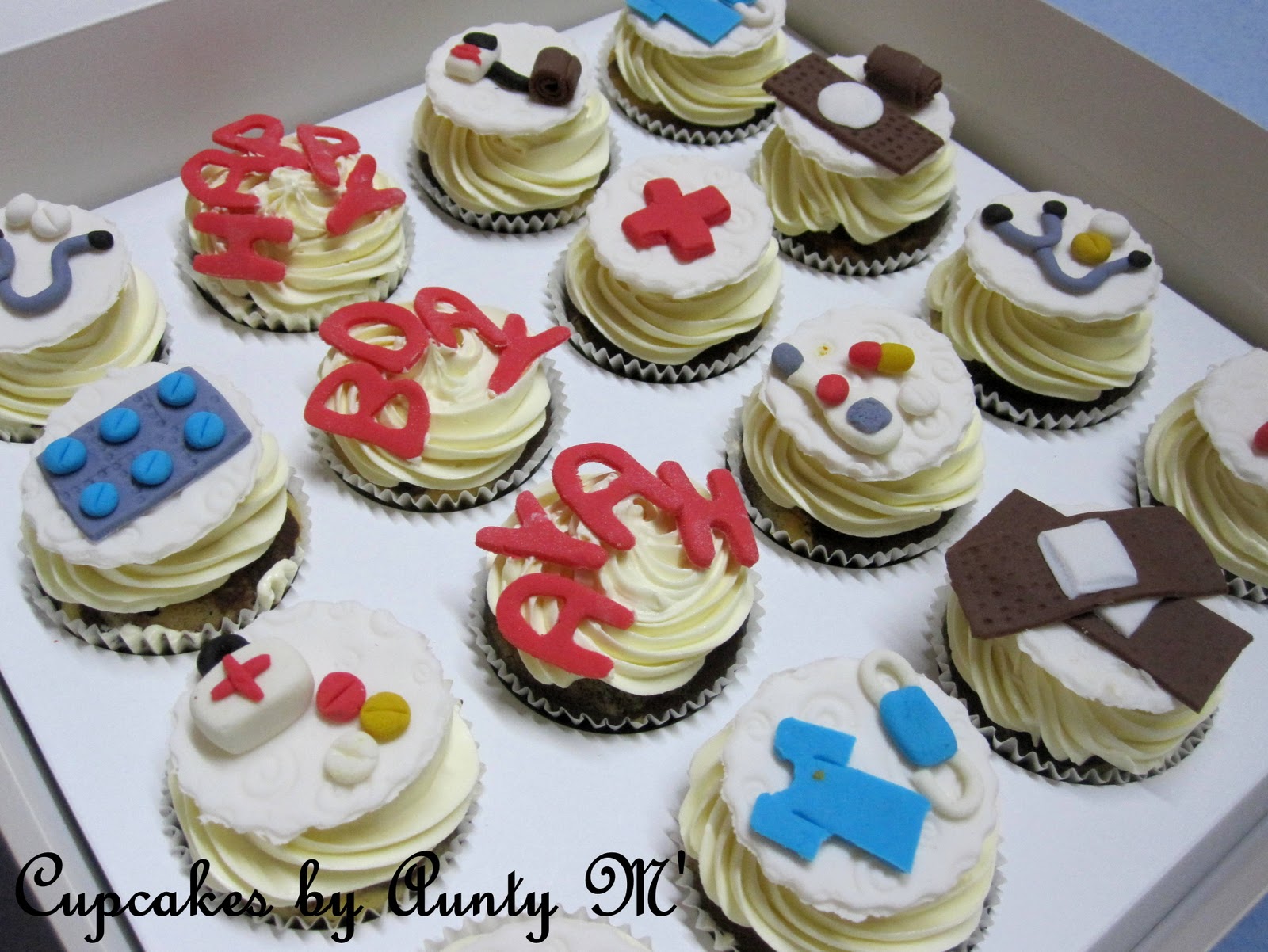 Cupcakes by Aunty M' Medical Theme Cupcakes