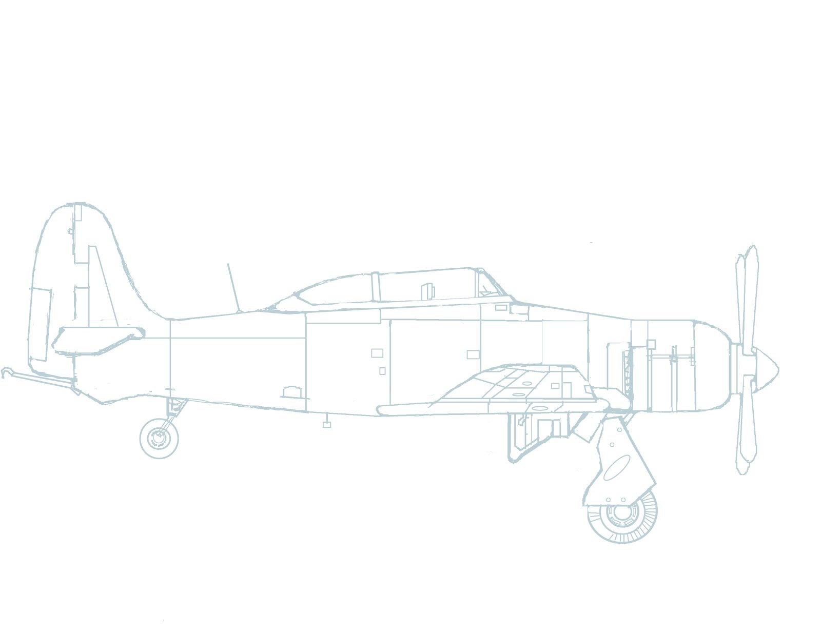 Hand Sketched Aircraft