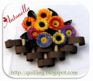 Antonella's free quilled autumn flowers