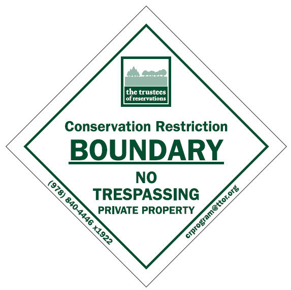 On the Land CR boundary signs