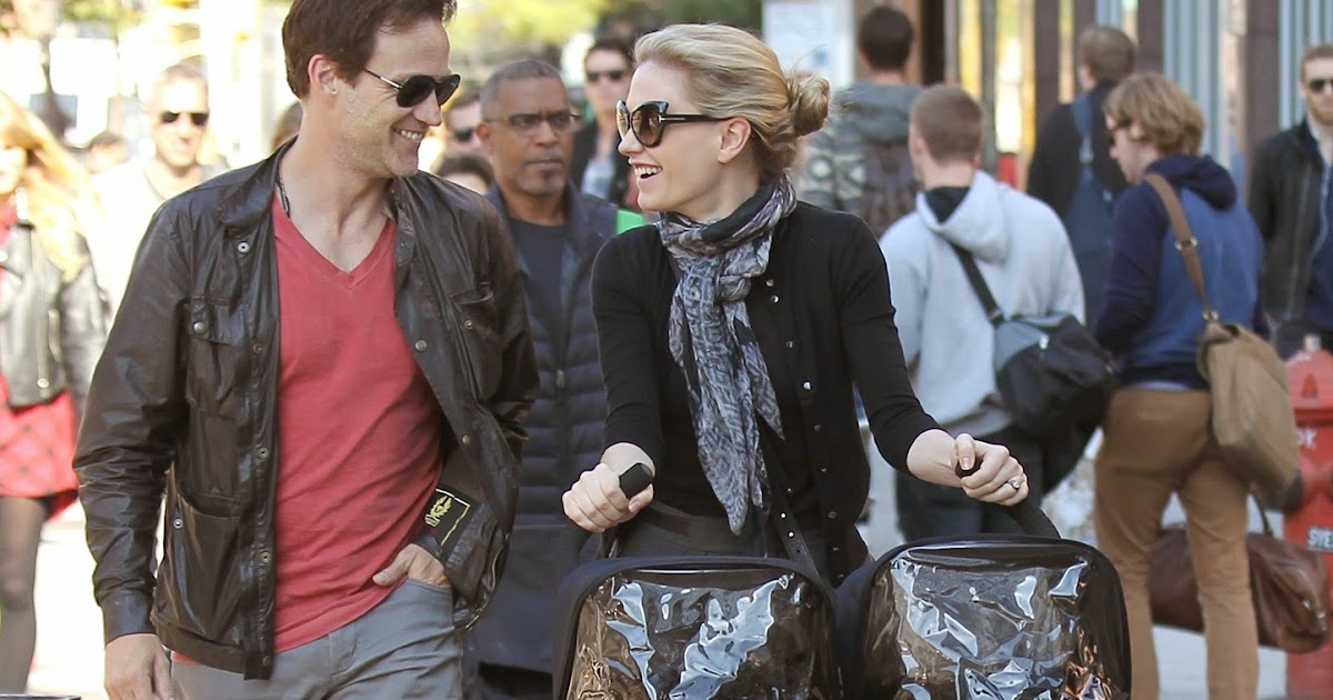 Billy - Lilac - Charlie - Poppy : Stephen Moyer & Anna Paquin Out With
