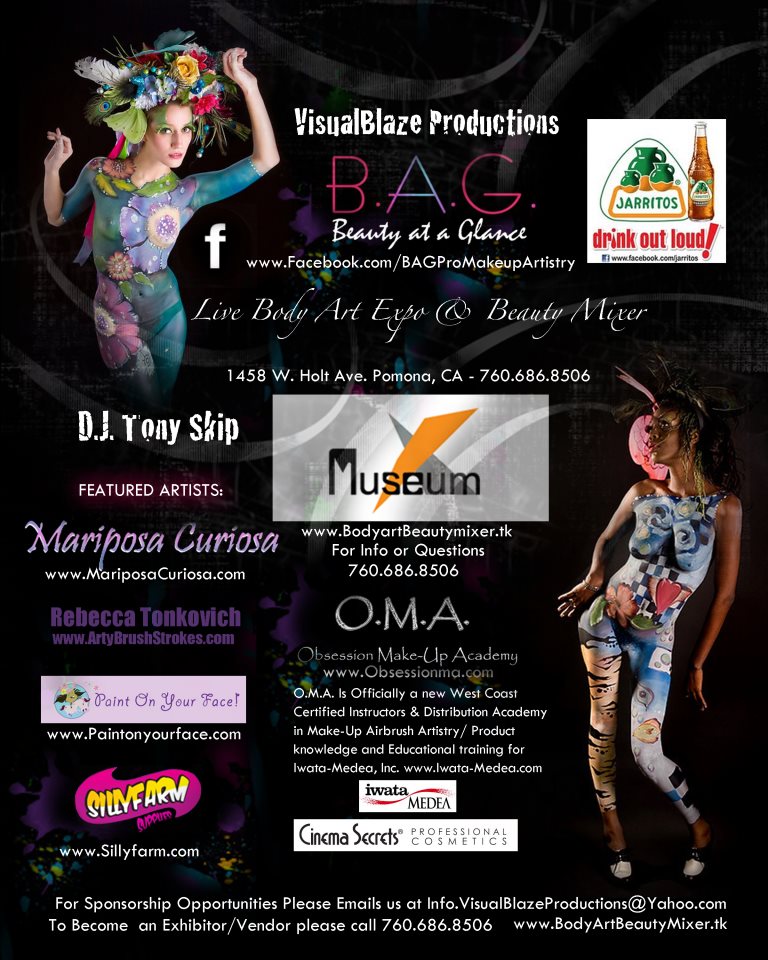 The Beauty Channel "Art in Motion" Live Body Painting Event