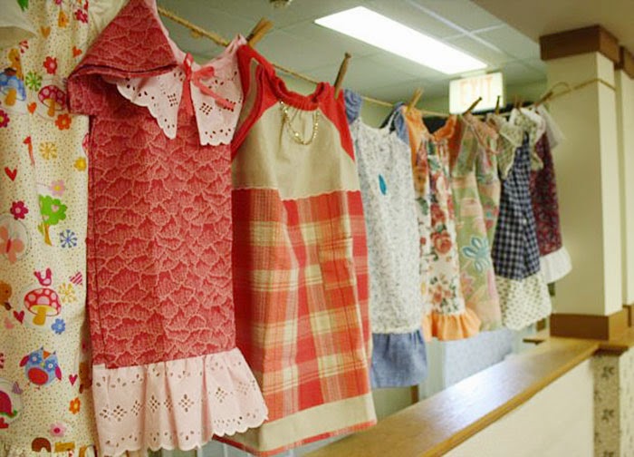 They’re made of patterned cloth, but Weber always adds a special touch - 99-Year-Old Lady Sews A Dress A Day For Children In Need They’re made of patterned cloth, but Weber always adds a special touch - 99-Year-Old Lady Sews A Dress A Day For Children In Need