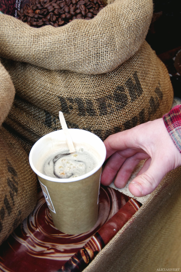 aliciasivert, alicia sivertsson, london med grabbarna, england, camden town, camden lock markets, ethiopian coffee, etiopiskt kaffe