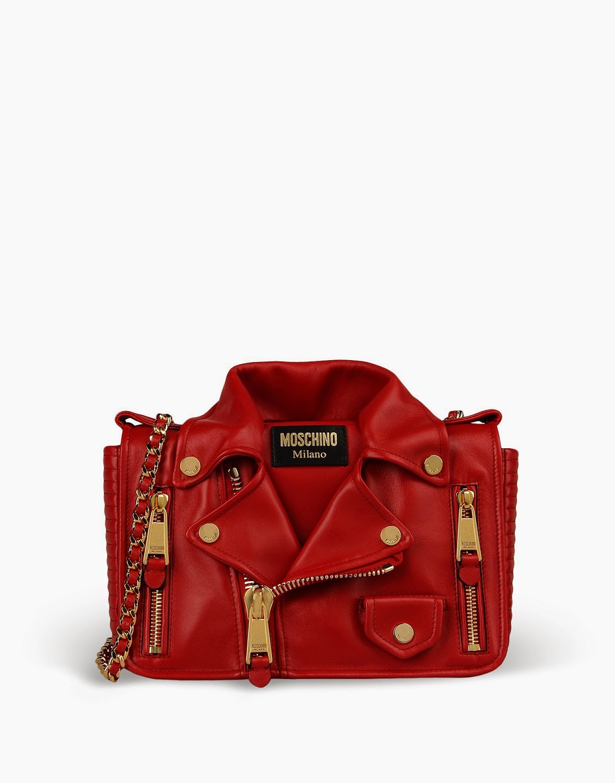 Neo LUXuries MOSCHINO Biker Leather Jacket Bag