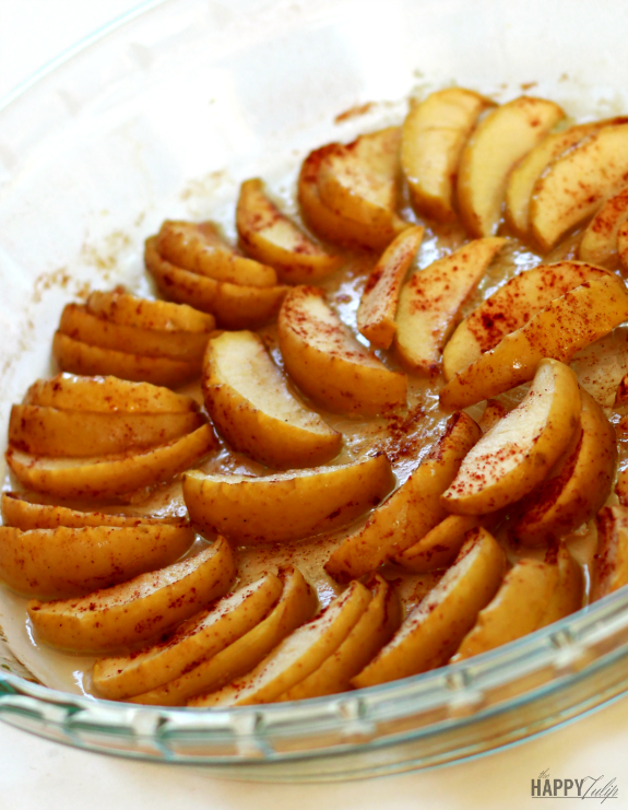 Baked Apple Wedges Recipe — Dishmaps