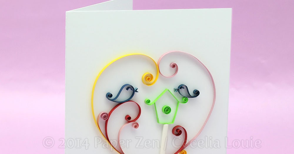 Paper Zen Quilling a housewarming card