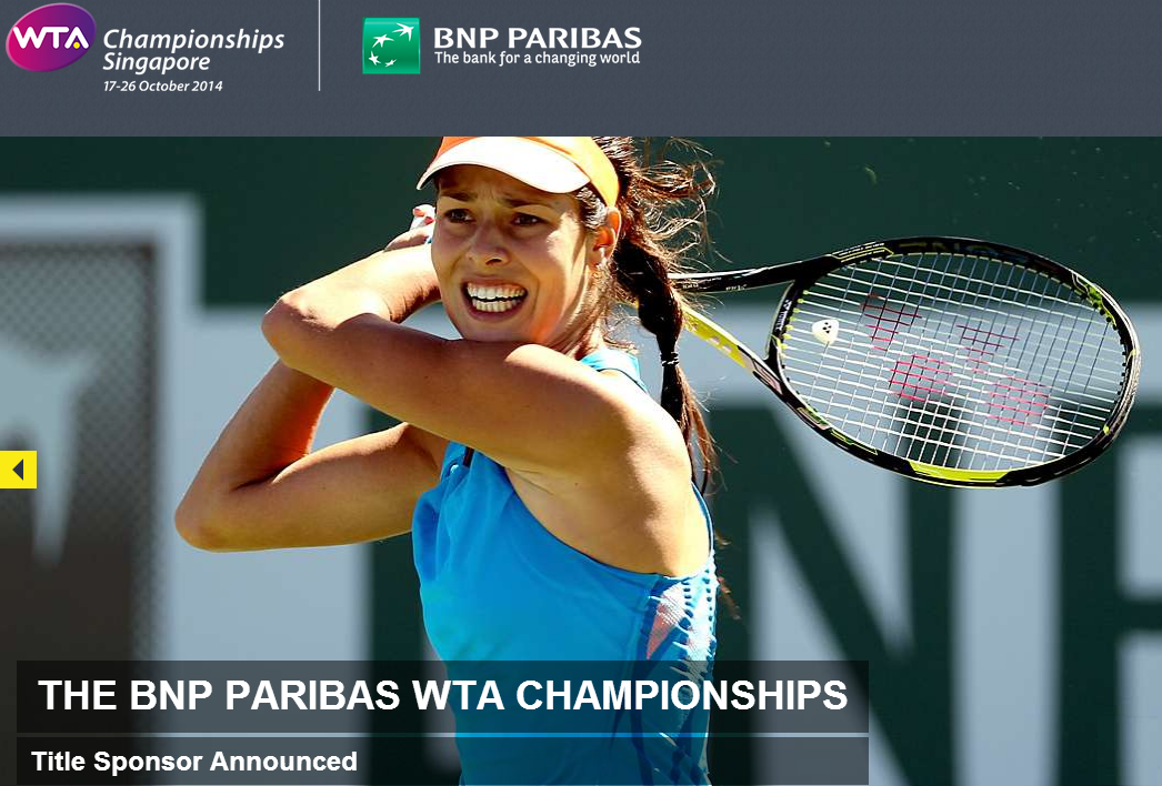 BNP Paribas rinnova rinnova l'impegno con il WTA Championship Sport