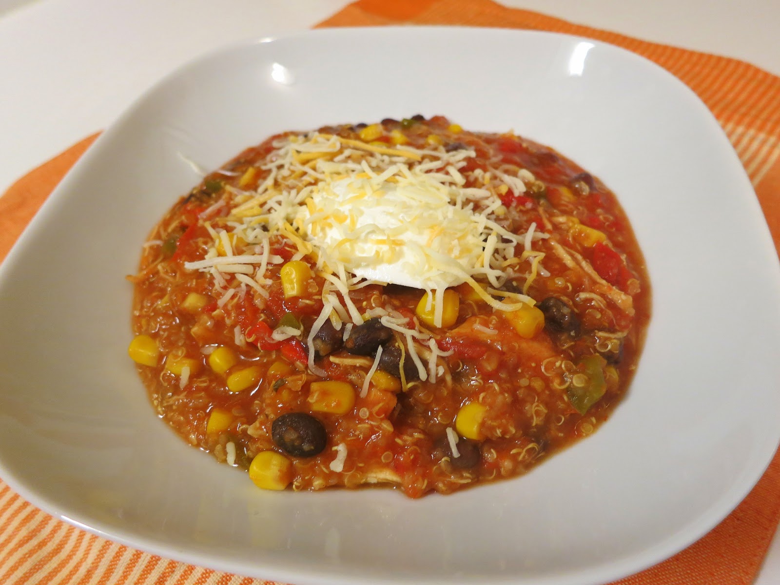 Elizabeth's Dutch Oven Slow Cooker Quinoa Chicken Chili