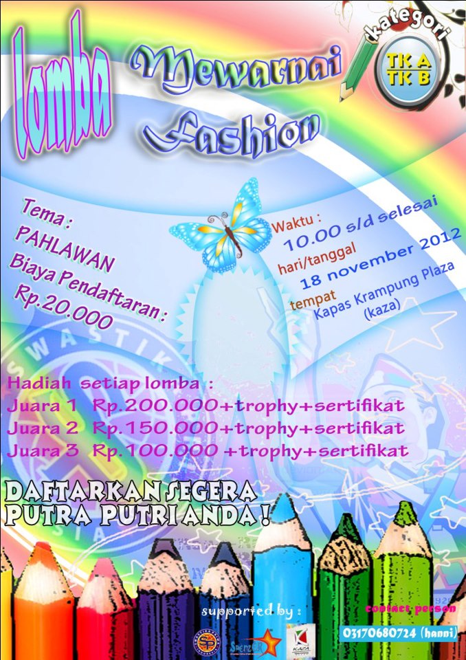 LOMBA MEWARNAI &amp; FASHION SHOW Info Lomba Terbaru