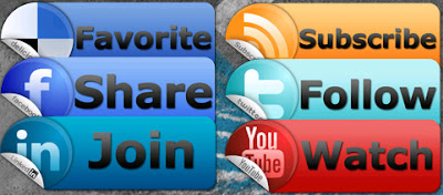 Sticker Tabs Social Icon Set