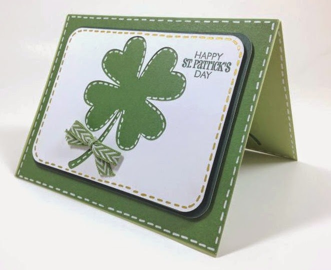 Cricut Artfully Sent St. Patrick's day POP-UP card sideview